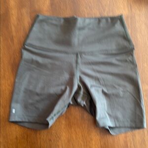 NoBull High-Waisted army Green Women's biker Shorts